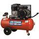 Sealey Air Compressor 50l Belt Drive 3hp With Heavy Duty Cast Cylinders & Wheels