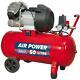 Sealey Air Compressor 50l V-twin Direct Drive 3hp Heavy Duty Induction Motor