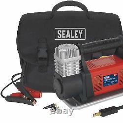 Sealey Tyre Inflator/Mini Air Compressor 12V Heavy-Duty