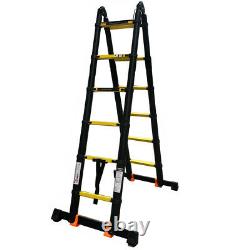 Security 3.8M A Frame Folding Extendable Ladder Step Loft Ladder Heavy Duty