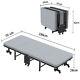 Single Foldable Folding Bed Guest Heavy Duty Portable Large Bed Steel Framed