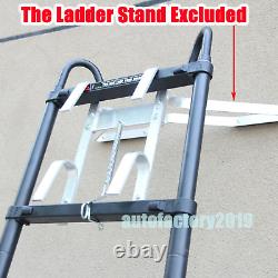 Stable Heavy Duty Multi-Purpose Aluminium Telescopic Ladder Extendable + Hook