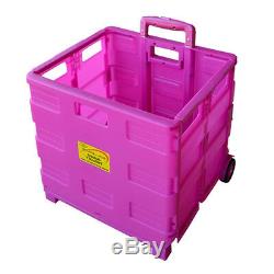 SunLeisure Heavy Duty Pack & Go Foldable Portable Shopping Transport Box Trolley