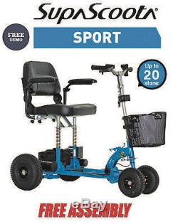 Supascoota Sport 4mph Lightweight Portable Mobility Scooter Travel Boot