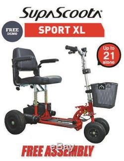 Supascoota Sport XL 4mph Lightweight Portable Mobility Scooter Travel Boot