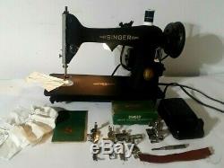 Super Heavy-Duty Singer 66-18 Godzilla Sewing Machine SERVICED! (N109a)s2a