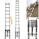 Telescopic Ladder 5m, Portable Attic Ladders, Heavy Duty Stainless Steel 12 Step