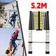 Telescopic Ladder 5.2m Portable Heavy Duty Aluminium Multi-use Work Ladders