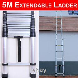 Telescopic Ladder Multi-Purpose Extendable Step Lader Stainless Steel Heavy Duty
