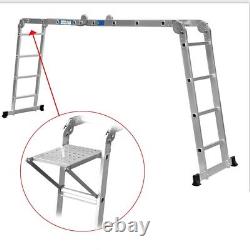 Telescoping Ladder Heavy Duty Extension Ladder Portable Folding Ladder Anti-Slip