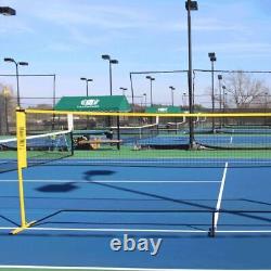 Tennis/Badminton Heavy Duty Metal Portable Post/Net Height Adjustable 18 Foot