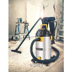 Titan Wet And Dry Vacuum Cleaner Electric Hoover Wheeled Heavy Duty 1500W 40Ltr