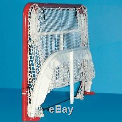 Training Hockey BackStop Heavy Duty Steel Frame Folds Portable Goal Net Rebound