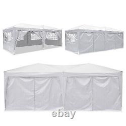 UK 3x6m Gazebo Waterproof Marquee Canopy Outdoor Garden Party Wedding Tent White