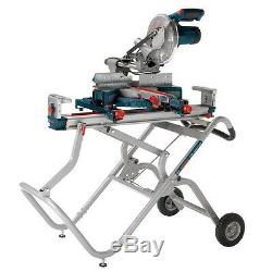 Universal Miter Saw Stand with Wheels Gravity Rise Heavy Duty Portable Adjustable