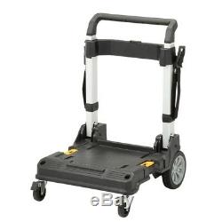 Utility Cart Storage Portabl Heavy Duty Wheel Adjustable Handle Durable Foldable