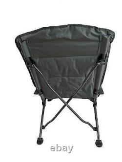 Vanilla Leisure Etna Beach Fishing Heated Chair Folding Low Seated Camping 180kg