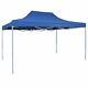 Vidaxl Foldable Tent Pop-up 3x4.5m Marquee Blue/cream With 4 Walls/no Wall