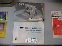 Vintage PFAFF 332 Heavy Duty Sewing Machine 1950's-Made In Germany