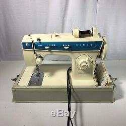 Vtg SINGER Sewing Machine Model 288 Fashion Mate Case & Manual Heavy Duty
