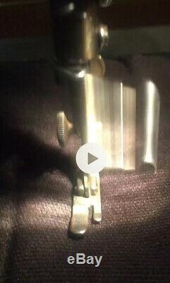 Vtg Singer 301A Slant Needle, Portable Sewing Machine, Heavy Duty Black & Clean