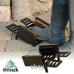 Welly Boot Scraper Brush Jack Puller Scrubber Traditional Cast Iron (Black)