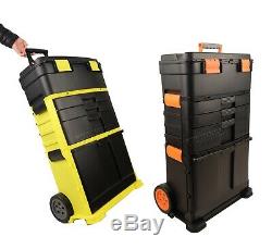 WestWood Portable Tool Box Organiser Heavy Duty Carpenter Trolley Plastic Tray