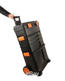 WestWood Portable Tool Box Organiser Heavy Duty Carpenter Trolley Plastic Tray