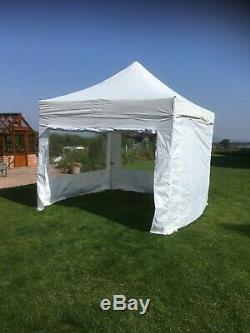 White Heavy Duty Pop Up Gazebo Market Stall Tent 3x3m
