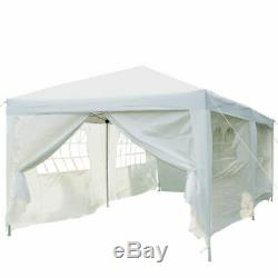 White Pop Up Gazebo 6x3 Waterproof Canopy Marquee Camping Tent Garden Portable