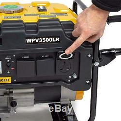 Wolf Petrol Generator 3200W 4Kva 6.5HP 230V Heavy Duty Portable Power WPV3500LR