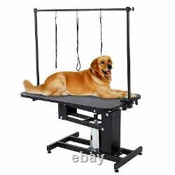 XL Heavy Duty Hydraulic Dog Bath Grooming Table Station Professional H Bar Arm