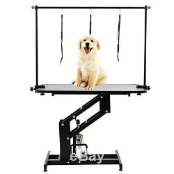 XL Pet Professiona Dog Cleaning/grooming Table Z-lift Hydraulic Adjust Arm Leash