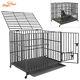Xxl Portable Large Dog Cage Puppy Playpen Heavy Duty Enclosure Kennel Wheels New