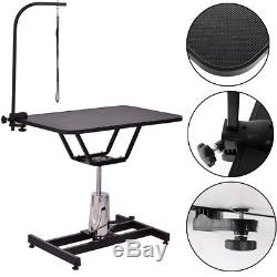X Large Hydraulic 1/3 Noose Dog Grooming Table Bath Station H Bar, Arm And Leash
