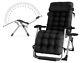 Zero Gravity Chair Heavy Duty Sun Lounger Beach Garden Outdoor Reclining Cushion